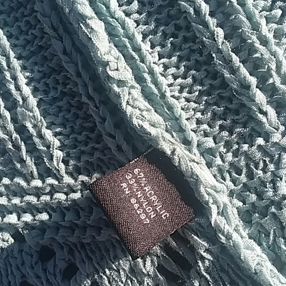 BCBG MAXAZRIA Knit Crochet Duster Cardigan Medium - Picture 4 of 5